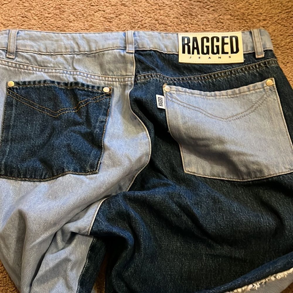 Urban outfitters ragged mom patchwork jeans 32 - Picture 10 of 11